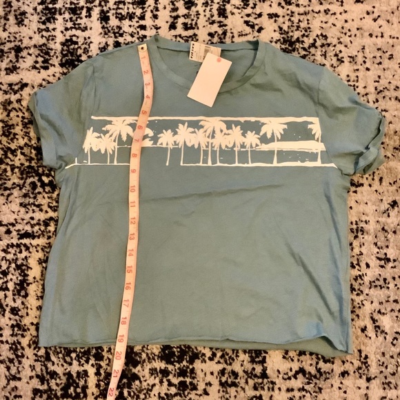 Blue Billabong Skyline Crop Top, Sz Medium - Picture 11 of 11